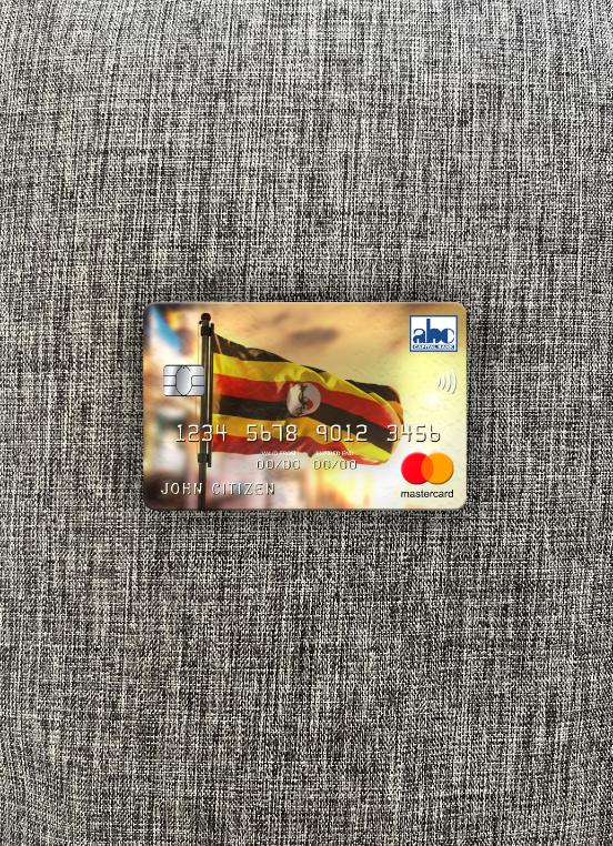 Download Uganda ABC Bank of Uganda mastercard photolook front Photoshop template